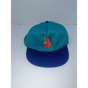 Vintage Snapback Hat Teal Blue‎ Adjustable Crafted USA Retro Cap